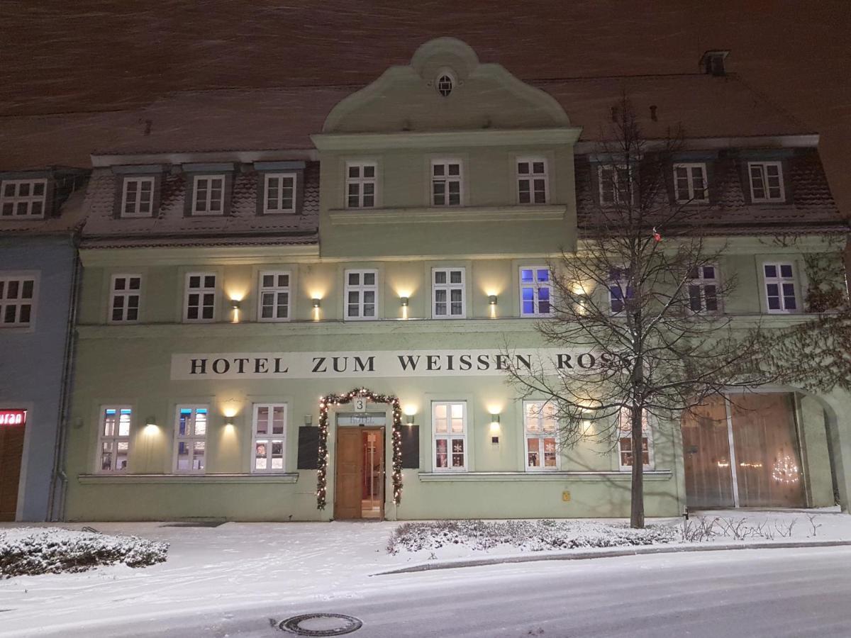 Hotel Zum Weissen Ross Delitzsch Bagian luar foto